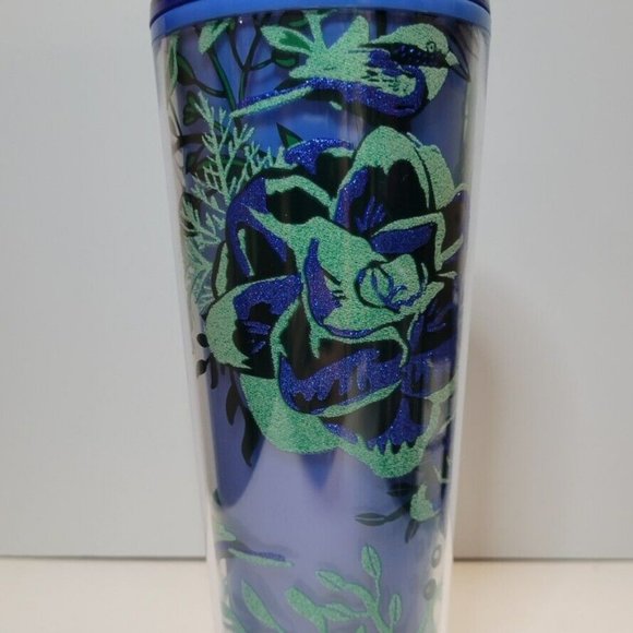 Starbucks Holiday 2022 Blue Woodland Color Changing Tumbler Cold Cup Venti 24oz - Picture 6 of 6